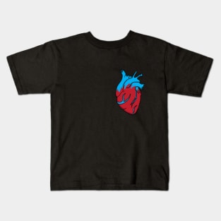 Bluish heart Kids T-Shirt